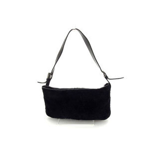 Loewe One Shearling Shoulder Bag Black